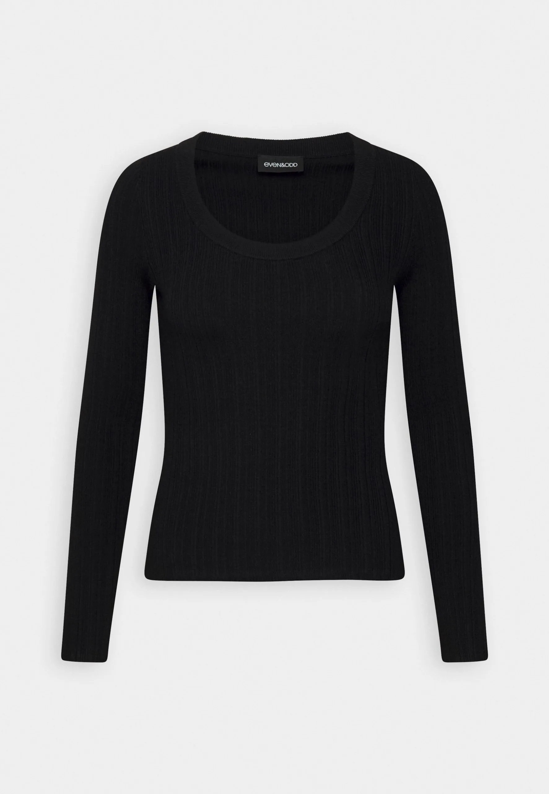 Even&Odd Ribbed - Variegated - Pullover - Black 6 Even&Odd Ribbed - Variegated - Pullover - Black – Image 4