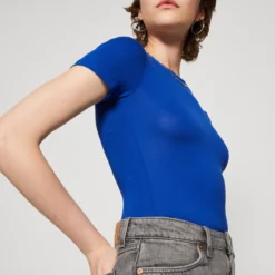 Even&Odd 2 Pack - T-Shirt Basique - Blue/Mottled Dark Grey -Even&Odd Soldes 0752051721b34d8fb5eebec12d858ebb scaled