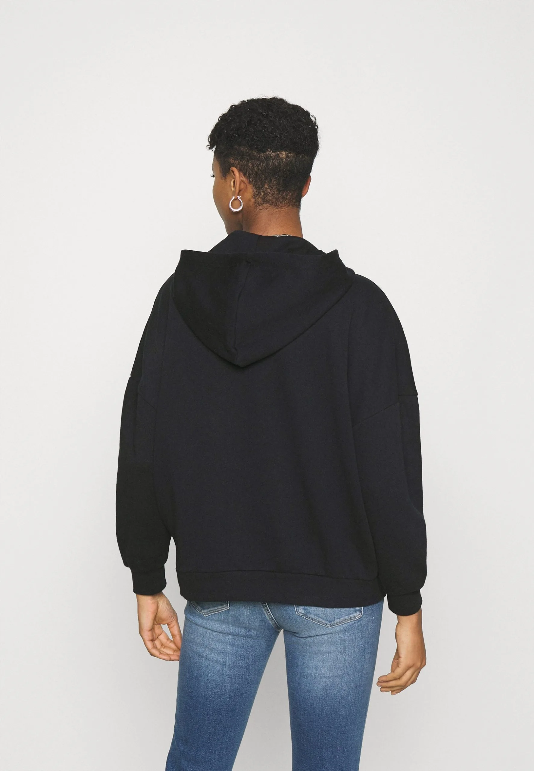 Even&Odd Hoodie Long Without Drawcord And Pocket - Sweat À Capuche - Black 5 Even&Odd Hoodie Long Without Drawcord And Pocket - Sweat À Capuche - Black – Image 3