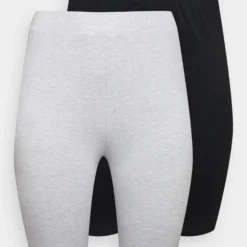 2 Pack - Short - Black/Mottled Light Grey -Even&Odd Soldes 08413f466fc7441db48280bc389d35bf scaled