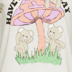 Even&Odd Hattie Mushroom Teddy - T-Shirt Imprimé - Off-White -Even&Odd Soldes 08742526c04a478291bd8dcc89e2b601 scaled
