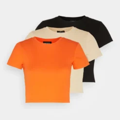 Even&Odd 3 Pack - T-Shirt Basique - Beige/Black/Orange -Even&Odd Soldes 0b8cd015302d42f78703de4a9f6bc14f scaled