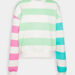 Even&Odd Sweatshirt - Light Green/Light Blue/White