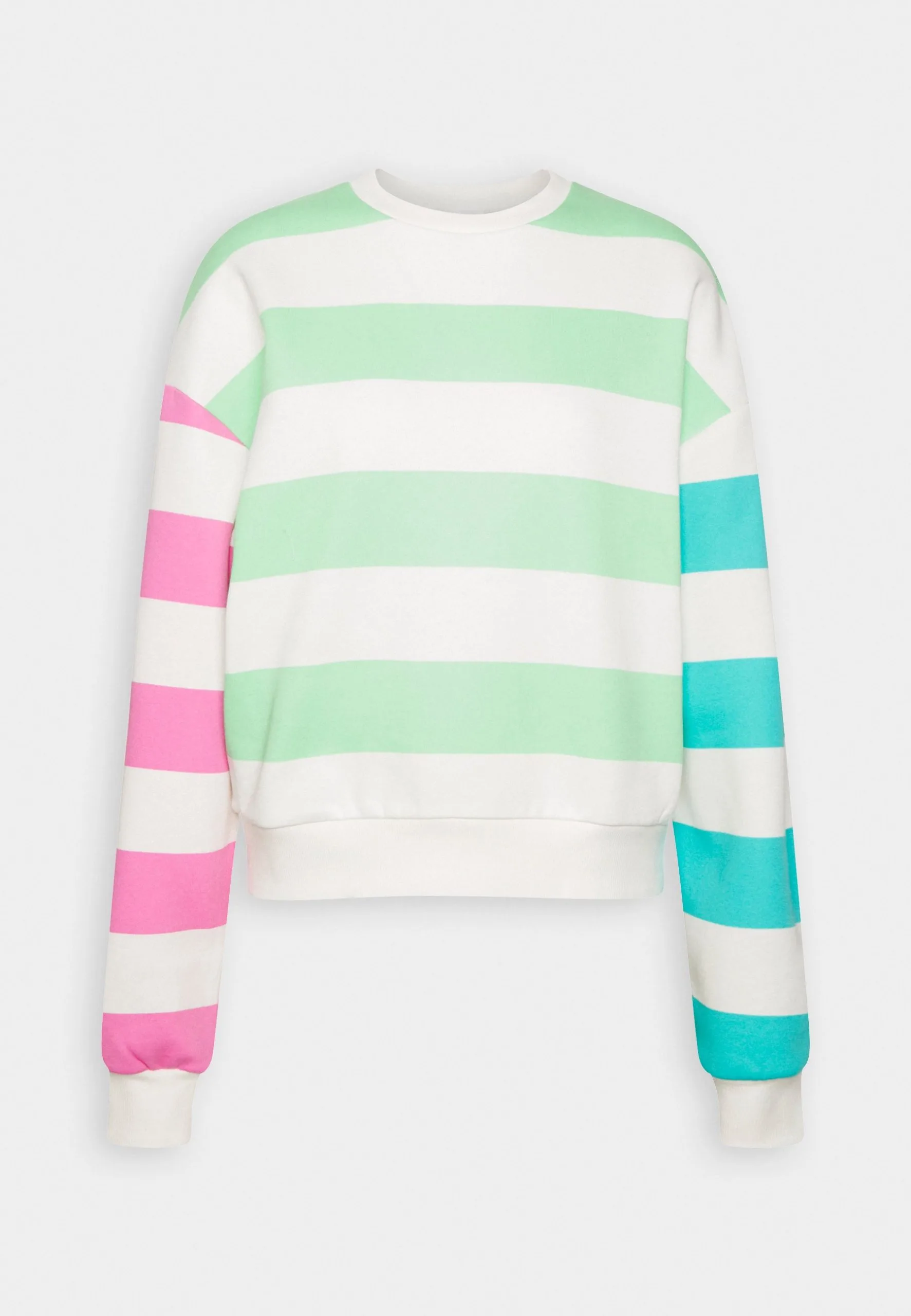 Even&Odd Sweatshirt - Light Green/Light Blue/White 3 Even&Odd Sweatshirt - Light Green/Light Blue/White
