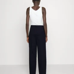 Wide Leg Trousers - Pantalon Classique - Dark Blue -Even&Odd Soldes 158a3b8ce7d84b1bba75b2718b63d731 scaled