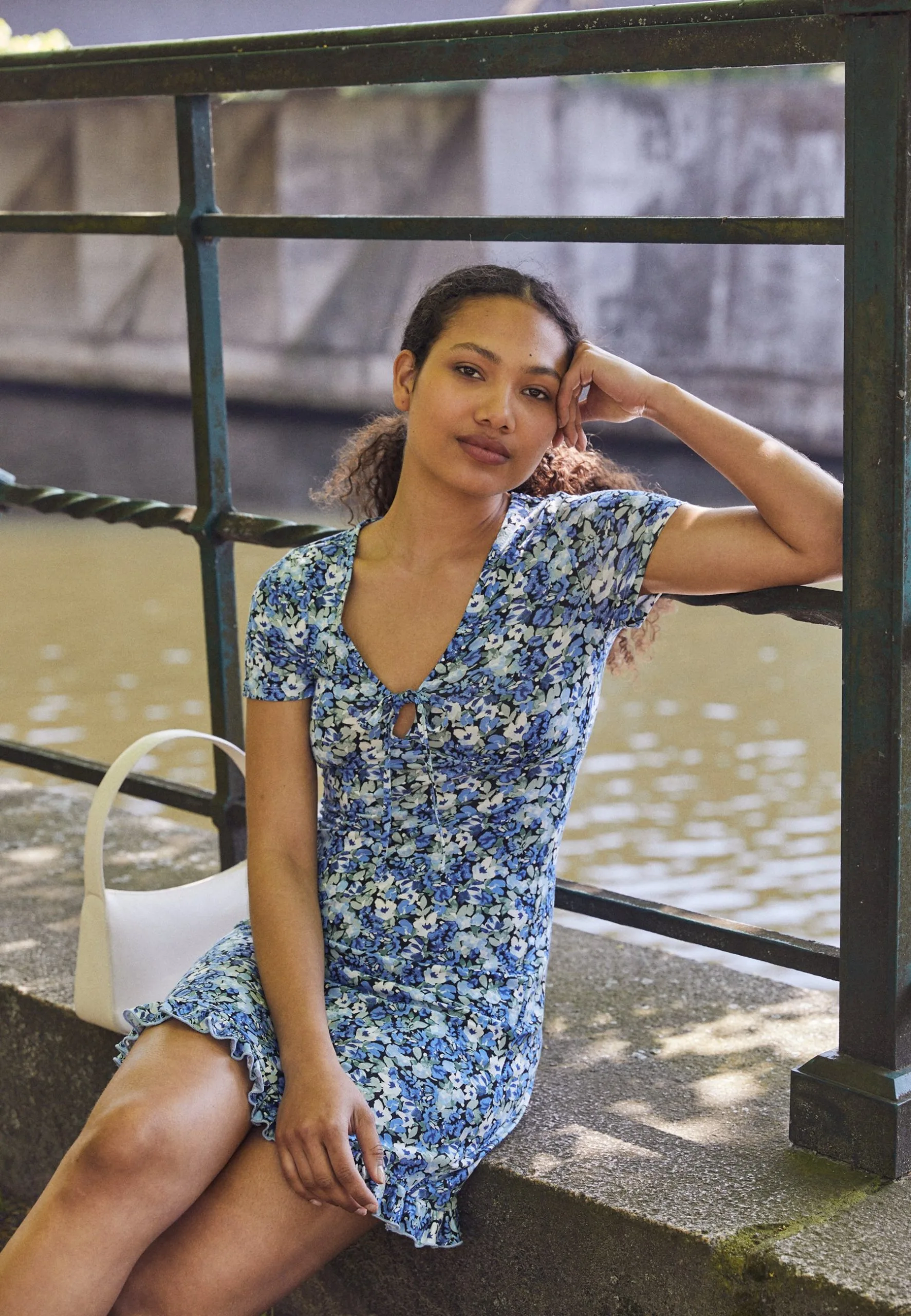 Even&Odd Robe En Jersey - Dark Blue 3 Even&Odd Robe En Jersey - Dark Blue