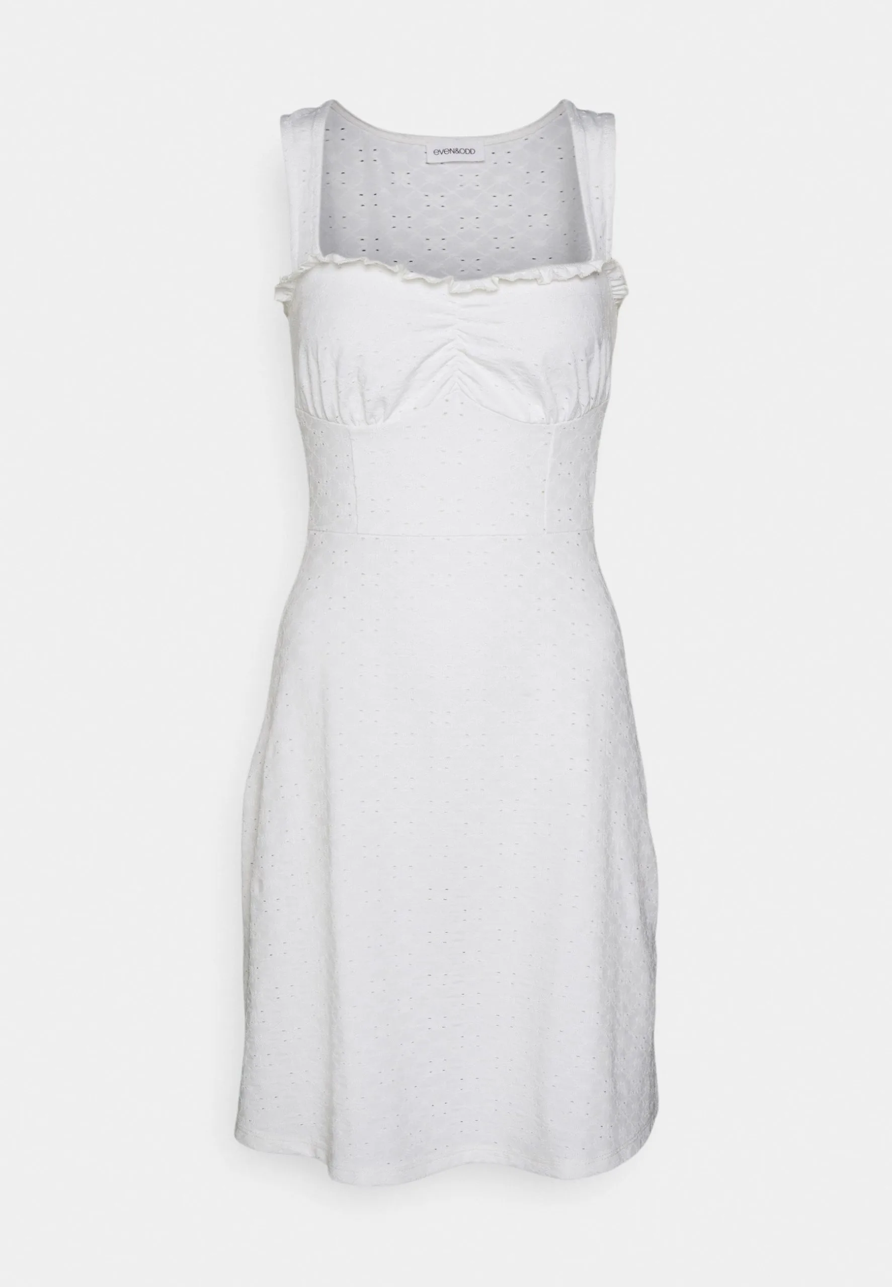 Even&Odd Sleeveless Sweetheart Neckline Princess Seams Flared Skirt Mini Dress (Eo-Ss23-C131-Sp) / 001 - White - Robe De Jour - 001 - White 9 Even&Odd Sleeveless Sweetheart Neckline Princess Seams Flared Skirt Mini Dress (Eo-Ss23-C131-Sp) / 001 - White - Robe De Jour - 001 - White – Image 7