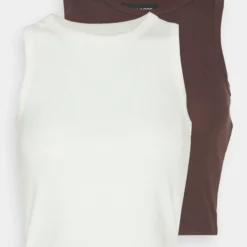 Even&Odd 2 Pack - Débardeur - Off-White/Dark Brown -Even&Odd Soldes 1a662c03c9ca4391bf46d334450df621 scaled
