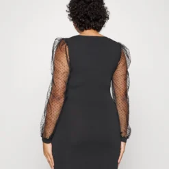 Bodycon Sleeves Low Neck Mini Dress - Robe Pull - Black 10 Bodycon Sleeves Low Neck Mini Dress - Robe Pull - Black -Even&Odd Soldes 1efc32aa40c04bd1bfe724ab603de559 scaled