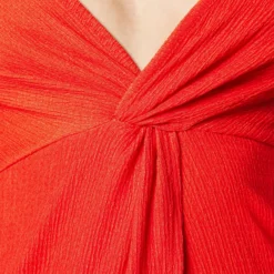 Even&Odd Eo-Ss23-C144-Sj / Strappy V Neck Knot Front Waist Midi Dress / 302 - Red - Robe De Jour - Red -Even&Odd Soldes 208646e34dab49ebaf11374852c9f929 scaled