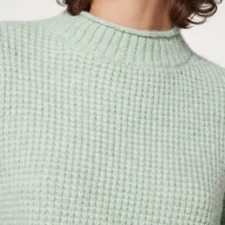 Even&Odd Moss Stitch Jumper - Pullover - Light Green -Even&Odd Soldes 212799474a2d4bf4a730cf46a3bef736 scaled