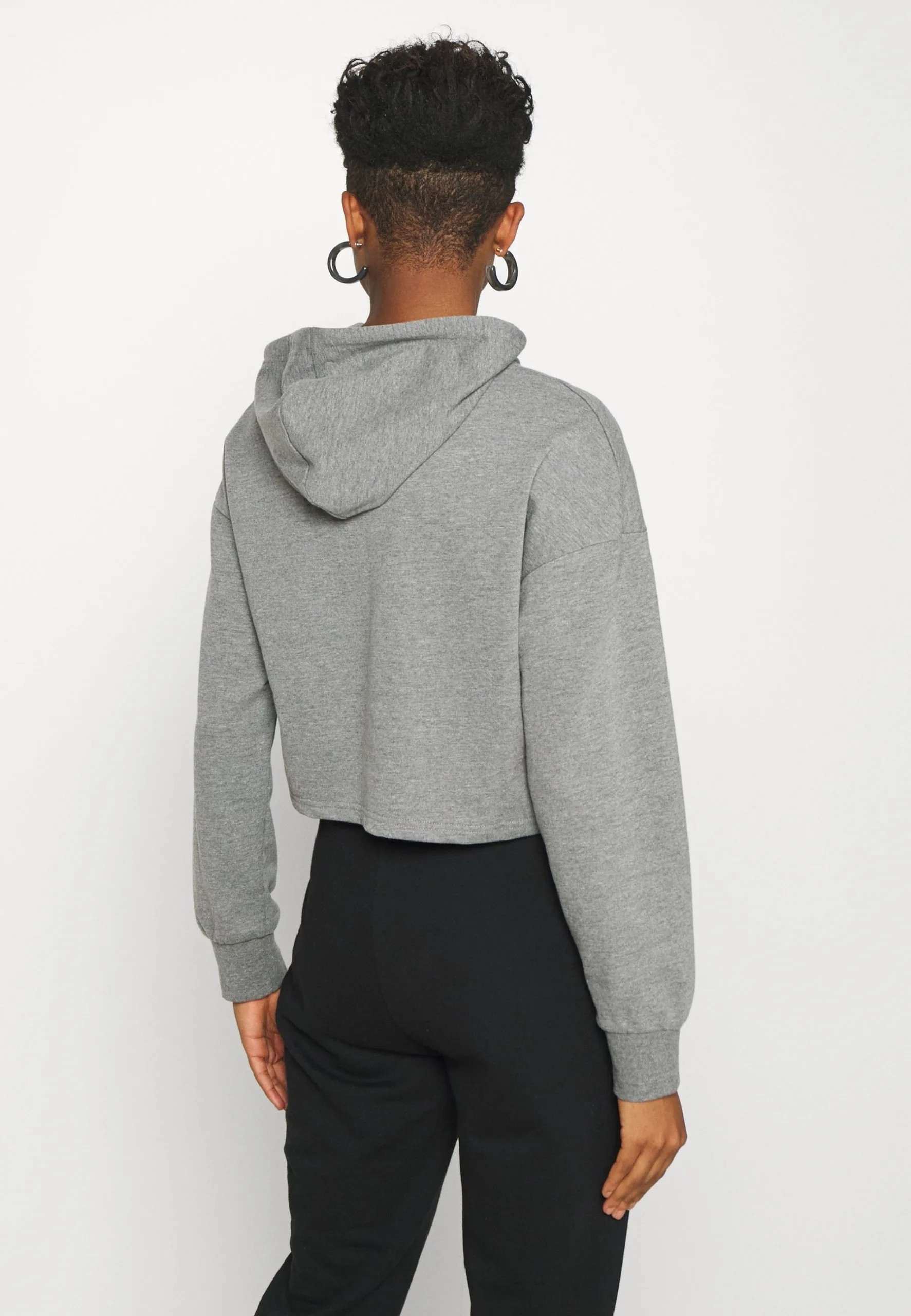Even&Odd Basic - Cropped Oversized Hoodie - Sweat À Capuche - Mottled Grey 5 Even&Odd Basic - Cropped Oversized Hoodie - Sweat À Capuche - Mottled Grey – Image 3