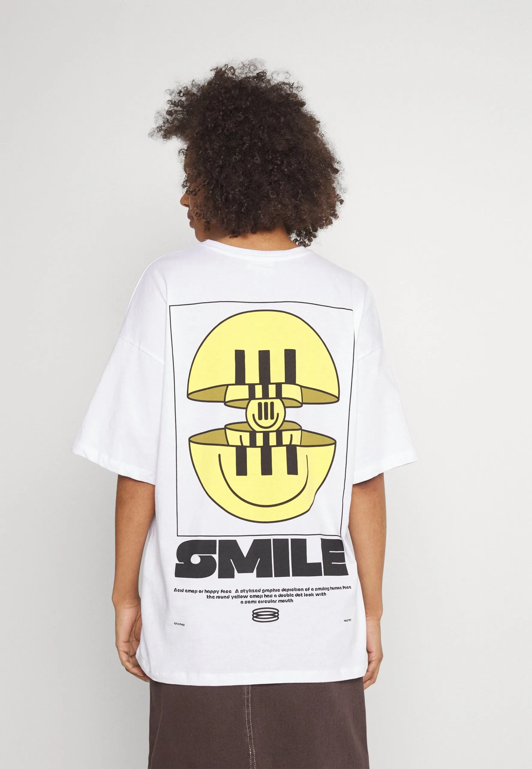 Even&Odd Cut Smile - T-Shirt Imprimé - White 3 Even&Odd Cut Smile - T-Shirt Imprimé - White