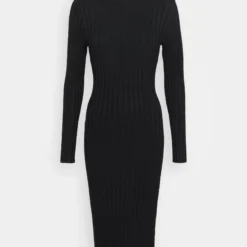 Even&Odd Rollkragen Bodycon Ripp Midi Strickkleid - Robe Fourreau - Black -Even&Odd Soldes 2acb26e6f2594aa49848031368af565d scaled