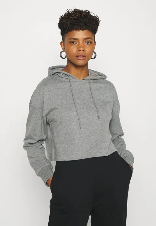 Even&Odd Basic - Cropped Oversized Hoodie - Sweat À Capuche - Mottled Grey 5 Even&Odd Basic - Cropped Oversized Hoodie - Sweat À Capuche - Mottled Grey -Even&Odd Soldes 2f1d89a6f70940fd8fe568cf8ed9627b scaled