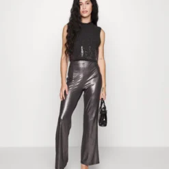 Pantalon Classique - Black/Silver -Even&Odd Soldes 374c47598281467d8214fe089065b3ec scaled