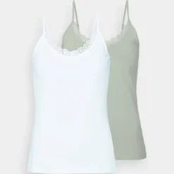 2 Pack - Débardeur - White/Green 12 2 Pack - Débardeur - White/Green -Even&Odd Soldes 394b01704ada4822941f96ac9d132540 scaled