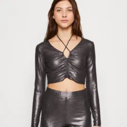 Even&Odd T-Shirt À Manches Longues - Black/Silver