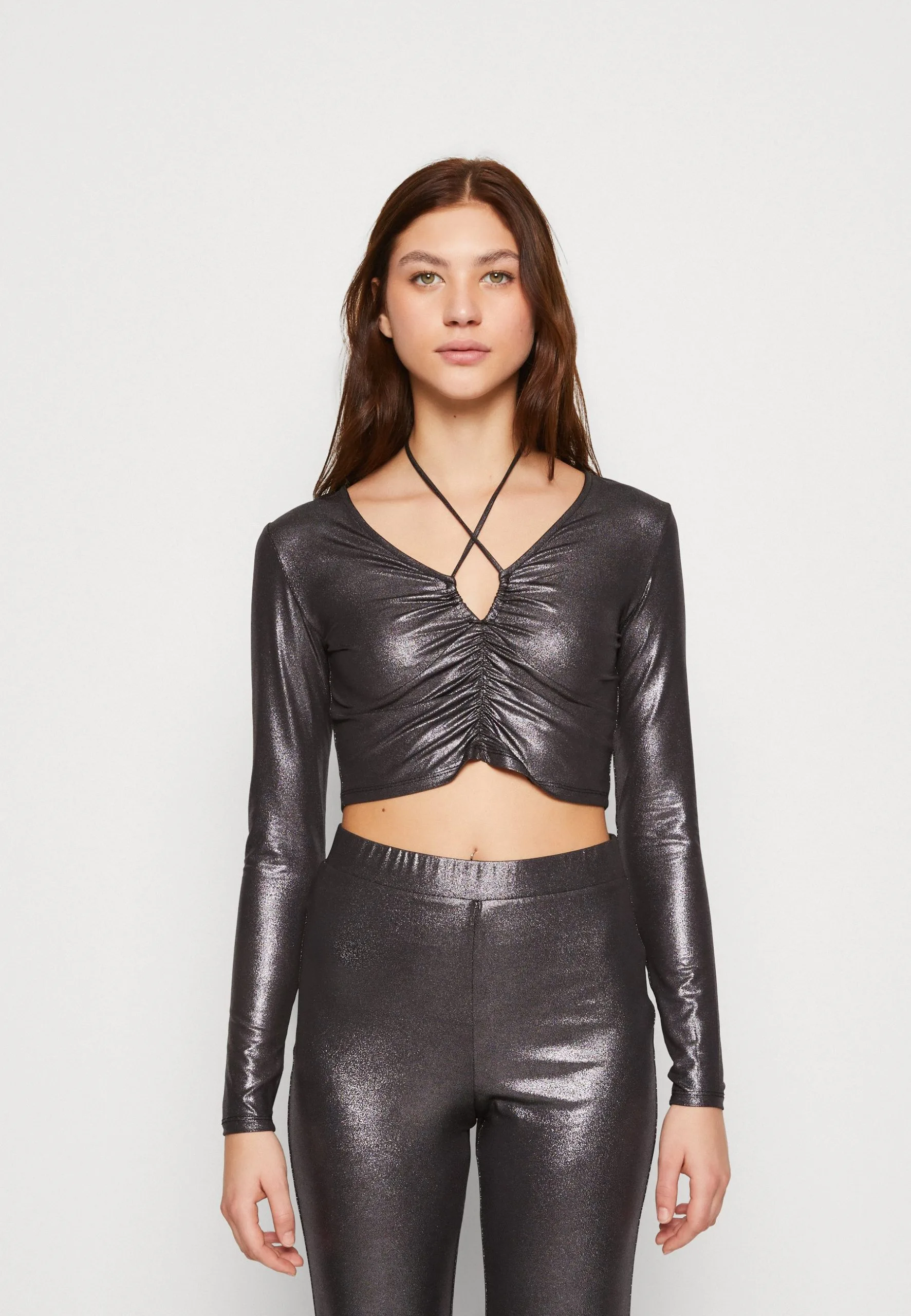 Even&Odd T-Shirt À Manches Longues - Black/Silver 3 Even&Odd T-Shirt À Manches Longues - Black/Silver