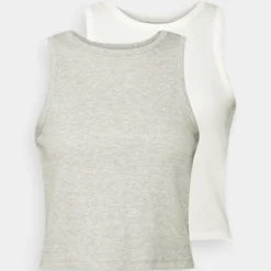 Even&Odd 2 Pack - Débardeur - White/Grey -Even&Odd Soldes 413499a26c5747c29d5f3942894d6b08 scaled