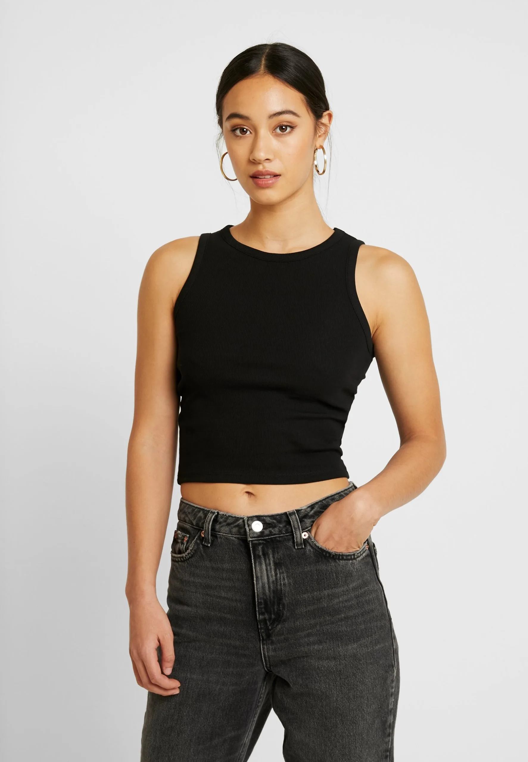 Even&Odd Cropped Tank - Débardeur - Black 3 Even&Odd Cropped Tank - Débardeur - Black