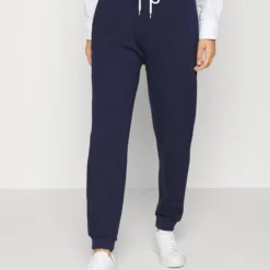 Even&Odd Regular Fit Jogger With Contrast - Pantalon De Survêtement - Dark Blue