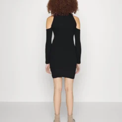 Even&Odd Party Schulterfrei Bodycon Mini Strickkleid - Robe Pull - Black -Even&Odd Soldes 547a12755482443ab9890beb79589383 scaled