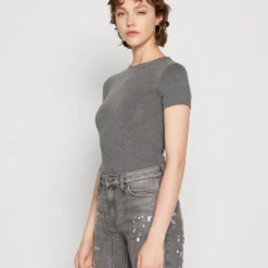 Even&Odd 2 Pack - T-Shirt Basique - Blue/Mottled Dark Grey -Even&Odd Soldes 561f8c8decad441fb41af14208174756 scaled