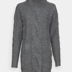 Even&Odd Rollkragen Mini Strickkleid - Robe Pull - Mottled Dark Grey -Even&Odd Soldes 5b42c244bb97450f954085ad7f28741f scaled