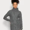 Even&Odd Rollkragen Mini Strickkleid - Robe Pull - Mottled Dark Grey -Even&Odd Soldes 5f79c57b8c1842c99e812949a99be43e scaled