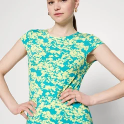 Even&Odd Robe En Jersey - Green/Multi-Coloured -Even&Odd Soldes 6788685171de4200aacebc6e98971162 scaled