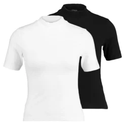 2Er Pack - T-Shirt Basique - White/Black