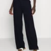 Wide Leg Trousers - Pantalon Classique - Dark Blue