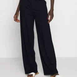 Wide Leg Trousers - Pantalon Classique - Dark Blue