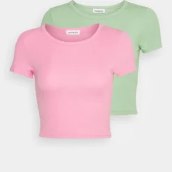 T-Shirt Basique - Pink/Green -Even&Odd Soldes 687b473876d546ac9154499b668f094f scaled