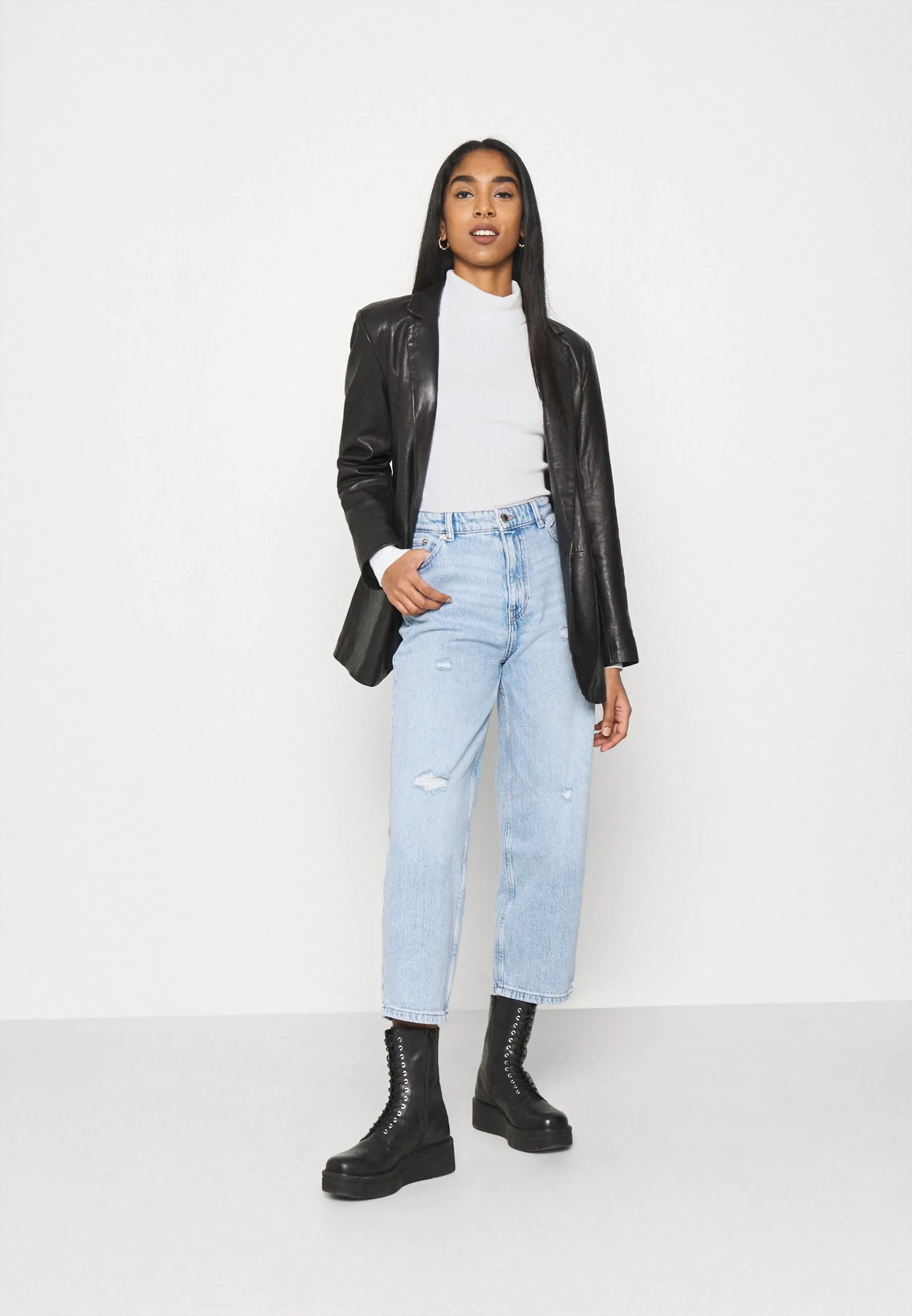 Even&Odd Cropped Turtle Neck 2 Pack - Pullover - Black/ White 3 Even&Odd Cropped Turtle Neck 2 Pack - Pullover - Black/ White