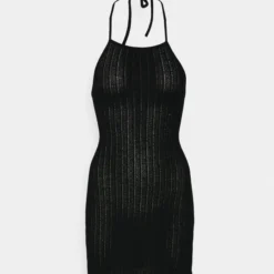 Even&Odd Strappy Back Mini Bodycon Fake Knit Dress - Robe De Jour - 802 - Black -Even&Odd Soldes 6deb363f59284650aee097b2f04d25f9 scaled