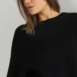 Even&Odd Cropped Jumper - Pullover - Black 10 Even&Odd Cropped Jumper - Pullover - Black -Even&Odd Soldes 7158b709a0b24b25bcc975a88a9dfa80