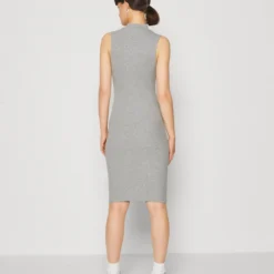 Even&Odd Perkin Neck Midi Bodycon Dress - Robe En Jersey - Mottled Grey -Even&Odd Soldes 722f8e18a2ea4ccab830b54ec7cf0336 scaled