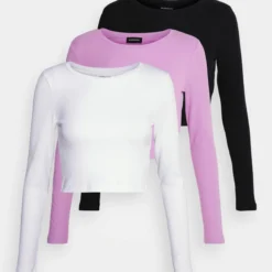 3 Pack - T-Shirt À Manches Longues - Black/White/ Lilac 14 3 Pack - T-Shirt À Manches Longues - Black/White/ Lilac -Even&Odd Soldes 73079b948777437891197b37b87150a9 scaled