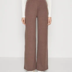 Even&Odd Pantalon Classique - Mottled Dark Brown