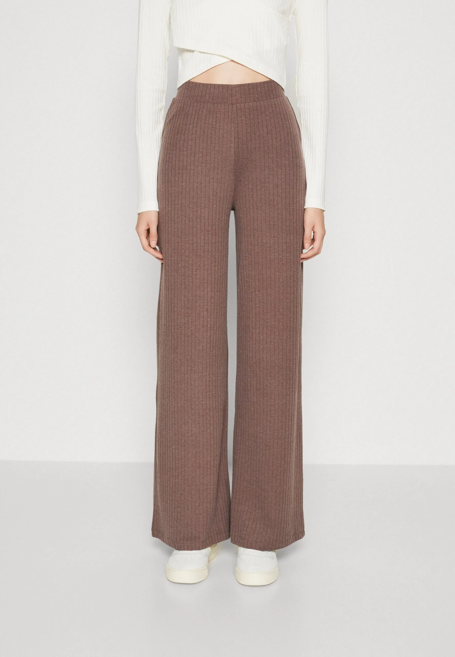 Even&Odd Pantalon Classique - Mottled Dark Brown 3 Even&Odd Pantalon Classique - Mottled Dark Brown