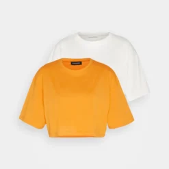 Even&Odd 2Pack - T-Shirt Basique - White/Orange -Even&Odd Soldes 7685f57ff7f54e5e913a112e3fbbe4c8 scaled
