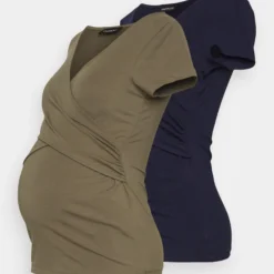2Pack - T-Shirt Basique - Khaki/Dark Blue -Even&Odd Soldes 84574f543f594779b49cf33c0eddc9db scaled
