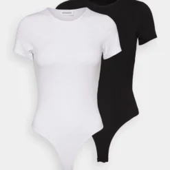 Even&Odd 2 Pack - T-Shirt Basique - Black/White