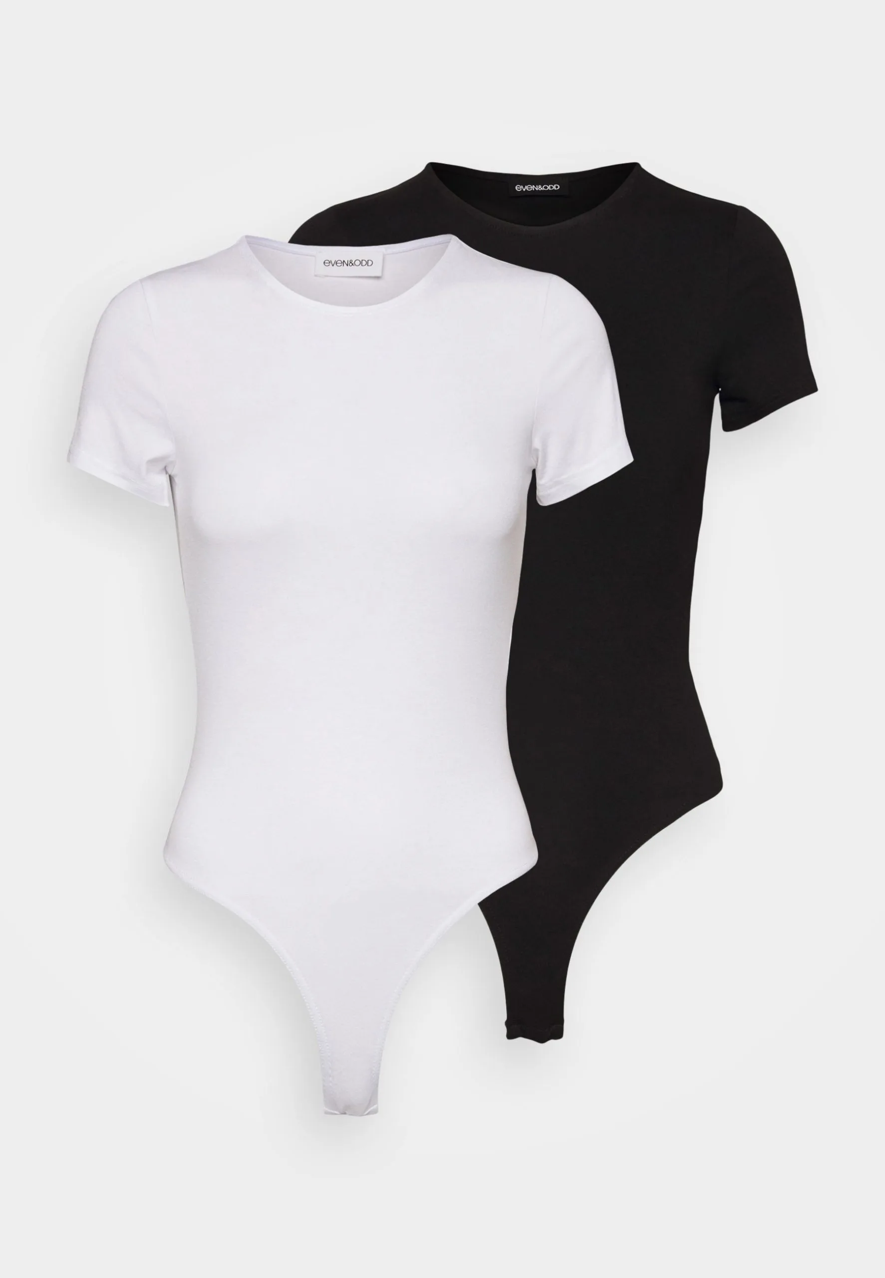 Even&Odd 2 Pack - T-Shirt Basique - Black/White 3 Even&Odd 2 Pack - T-Shirt Basique - Black/White