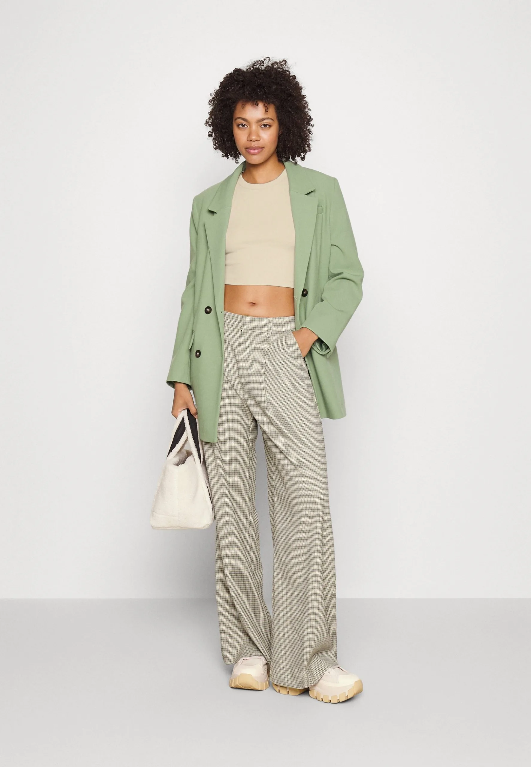 Even&Odd 3 Pack - Débardeur - Beige/Black/Green 3 Even&Odd 3 Pack - Débardeur - Beige/Black/Green