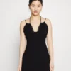 Strappy Lace Insert Open Neckline Mini Bodycon Dress - Robe De Soirée - Black -Even&Odd Soldes 88ce50b5d8b743568e2883e710fe6877 scaled