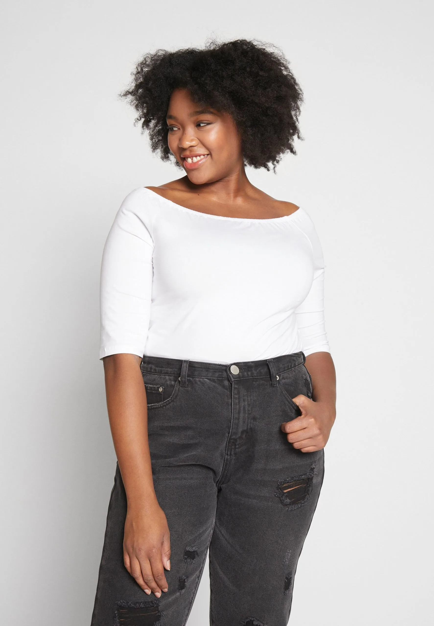 2 Pack - T-Shirt Basique - White/Black 4 2 Pack - T-Shirt Basique - White/Black – Image 2