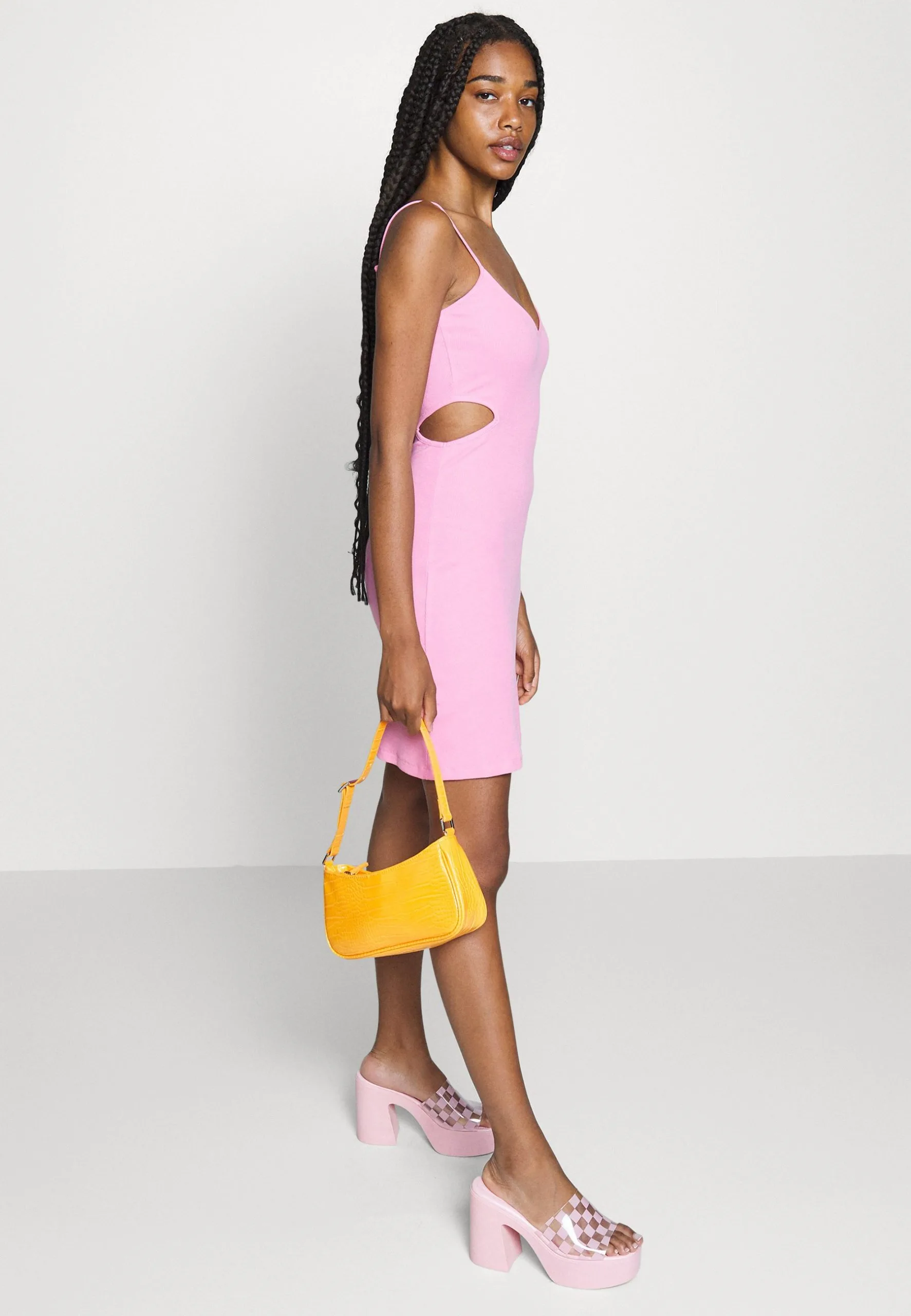 Even&Odd Flare Mini Dress - Robe De Jour - Pink 7 Even&Odd Flare Mini Dress - Robe De Jour - Pink – Image 5